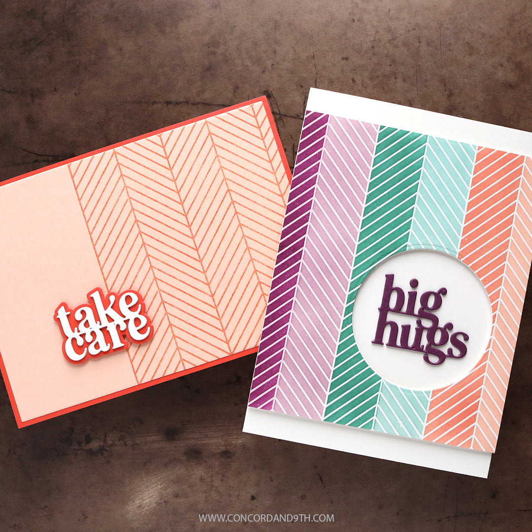 Easy Repeat Herringbone Background Stamp