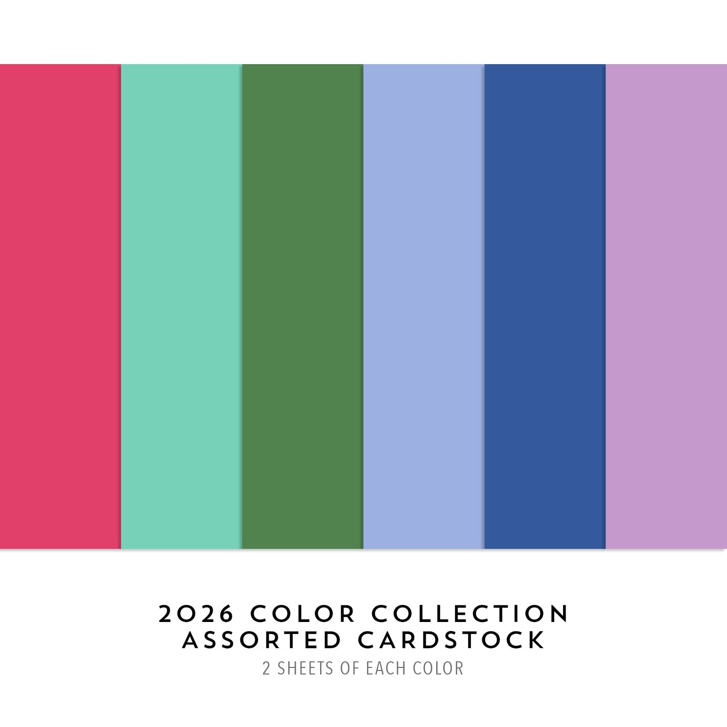 2026 Color Collection Assorted Cardstock Pack