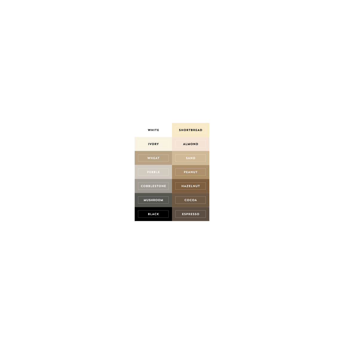 Neutrals Collection Ink Cube Labels