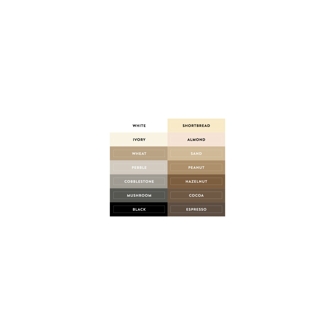 Neutrals Collection Ink Pad Labels