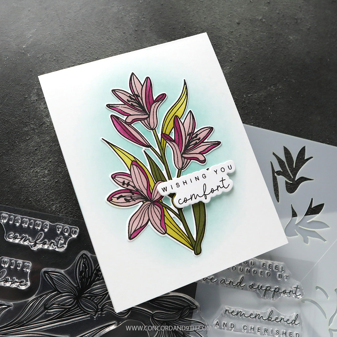 Long Line Lilies Stamp Set