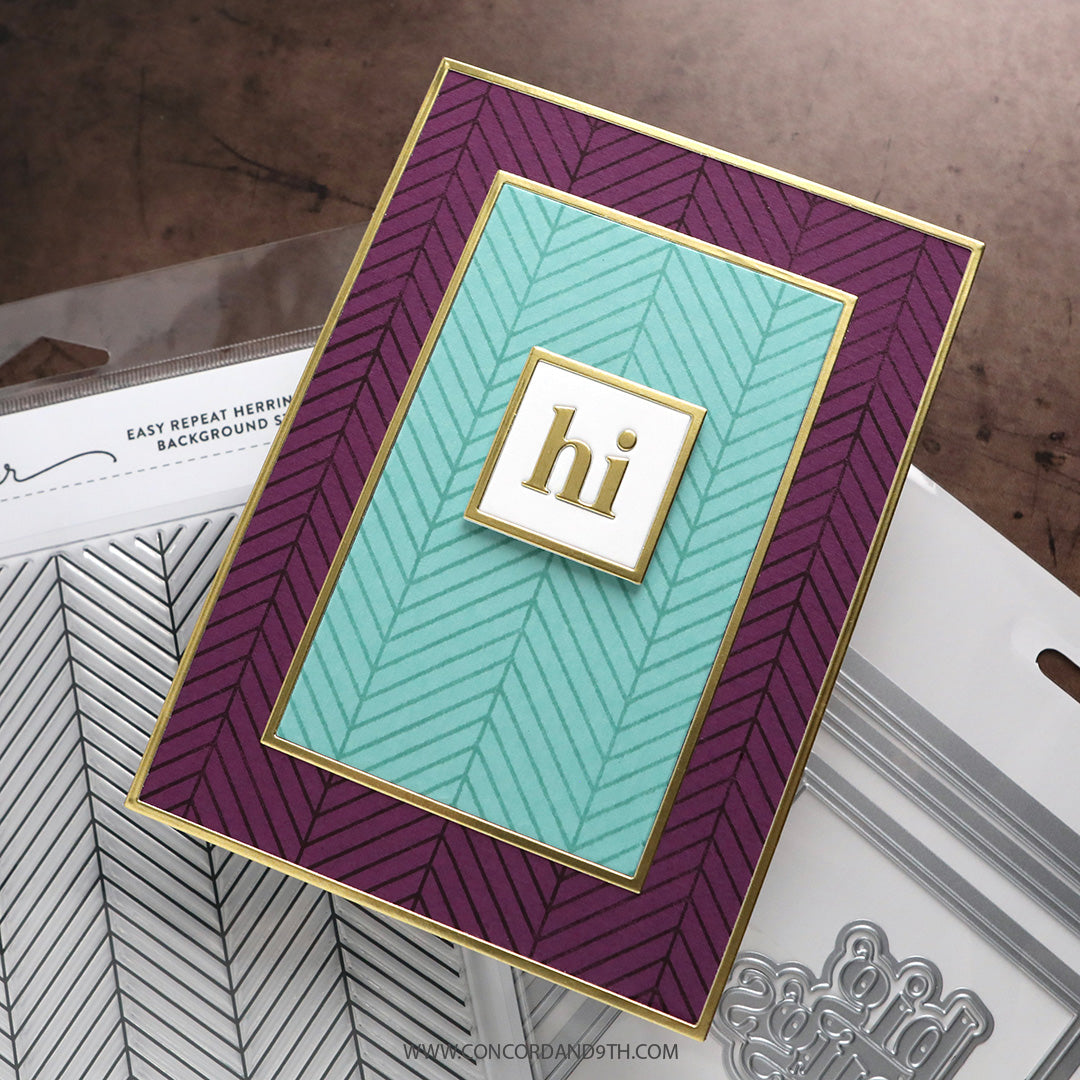 Easy Repeat Herringbone Background Stamp