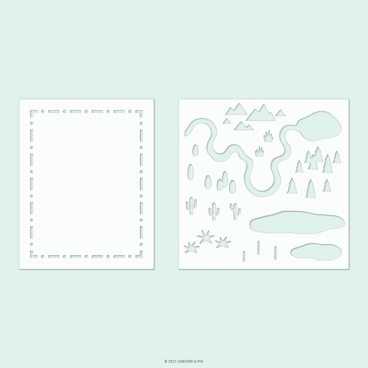 Adventure Awaits Stencil Pack