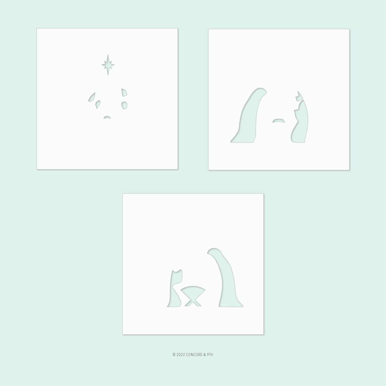 LAST CHANCE: All Is Calm Stencil Pack