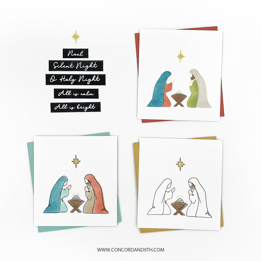 LAST CHANCE: All Is Calm Stencil Pack