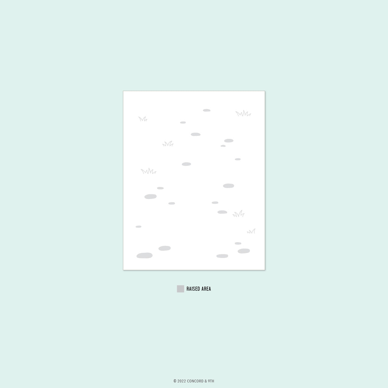 Along The Path Embossing Folder