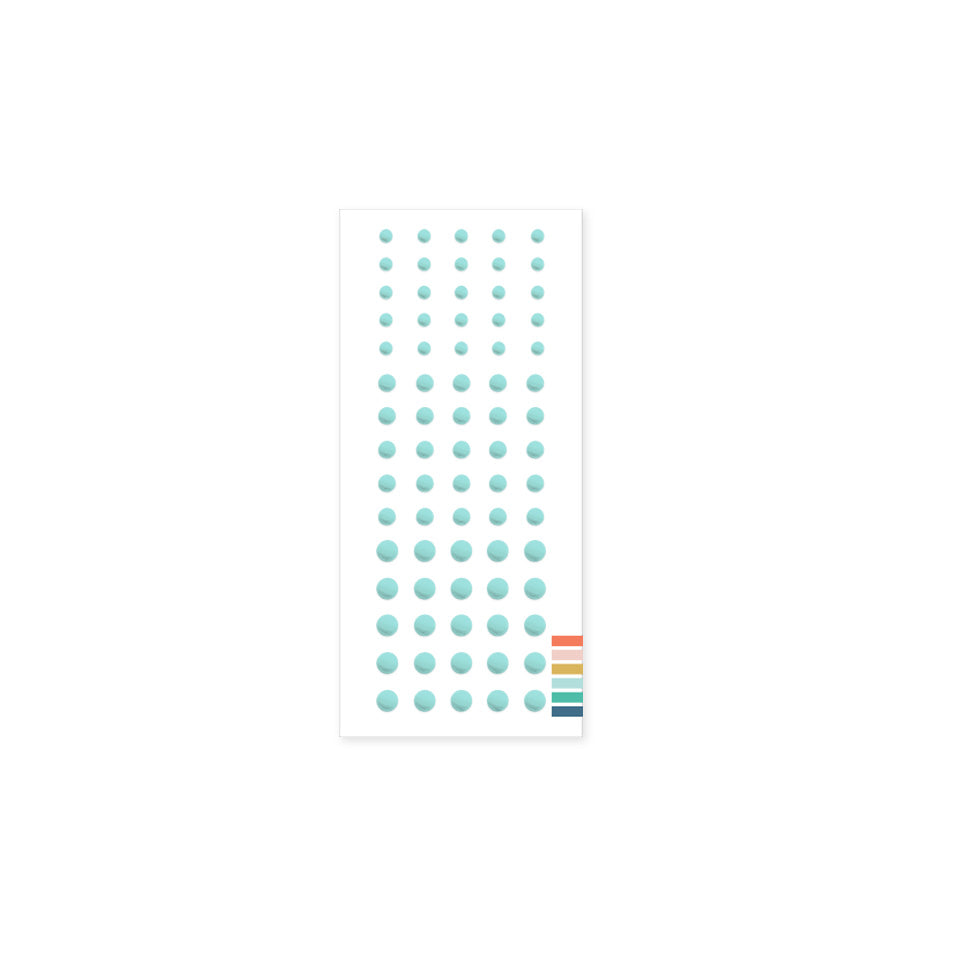 Enamel Dots: Aqua Sky