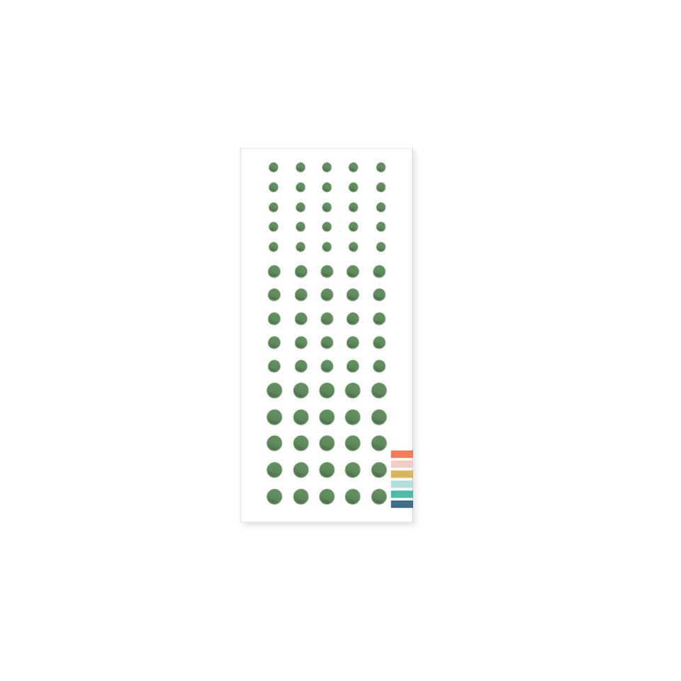 Enamel Dots: Basil