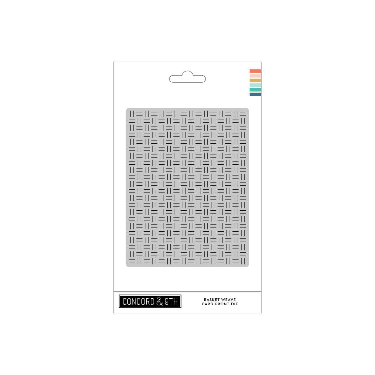 Basket Weave Card Front Die