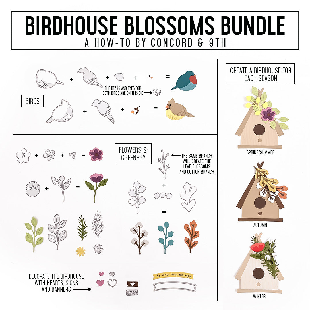 Birdhouse Blossoms Bundle