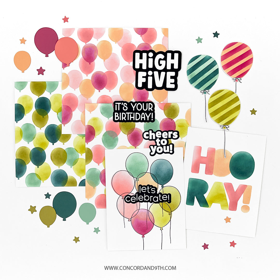 Troqueles de manojo de globos