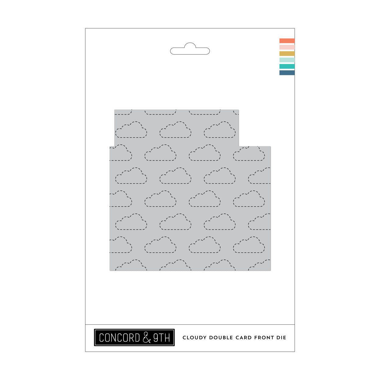 Cloudy Double Card Front Die