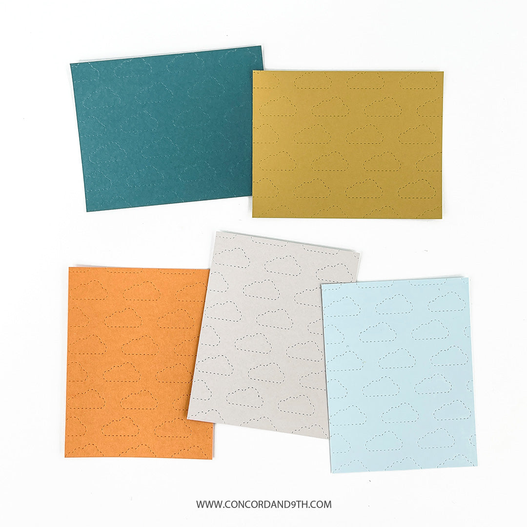 Cloudy Double Card Front Die