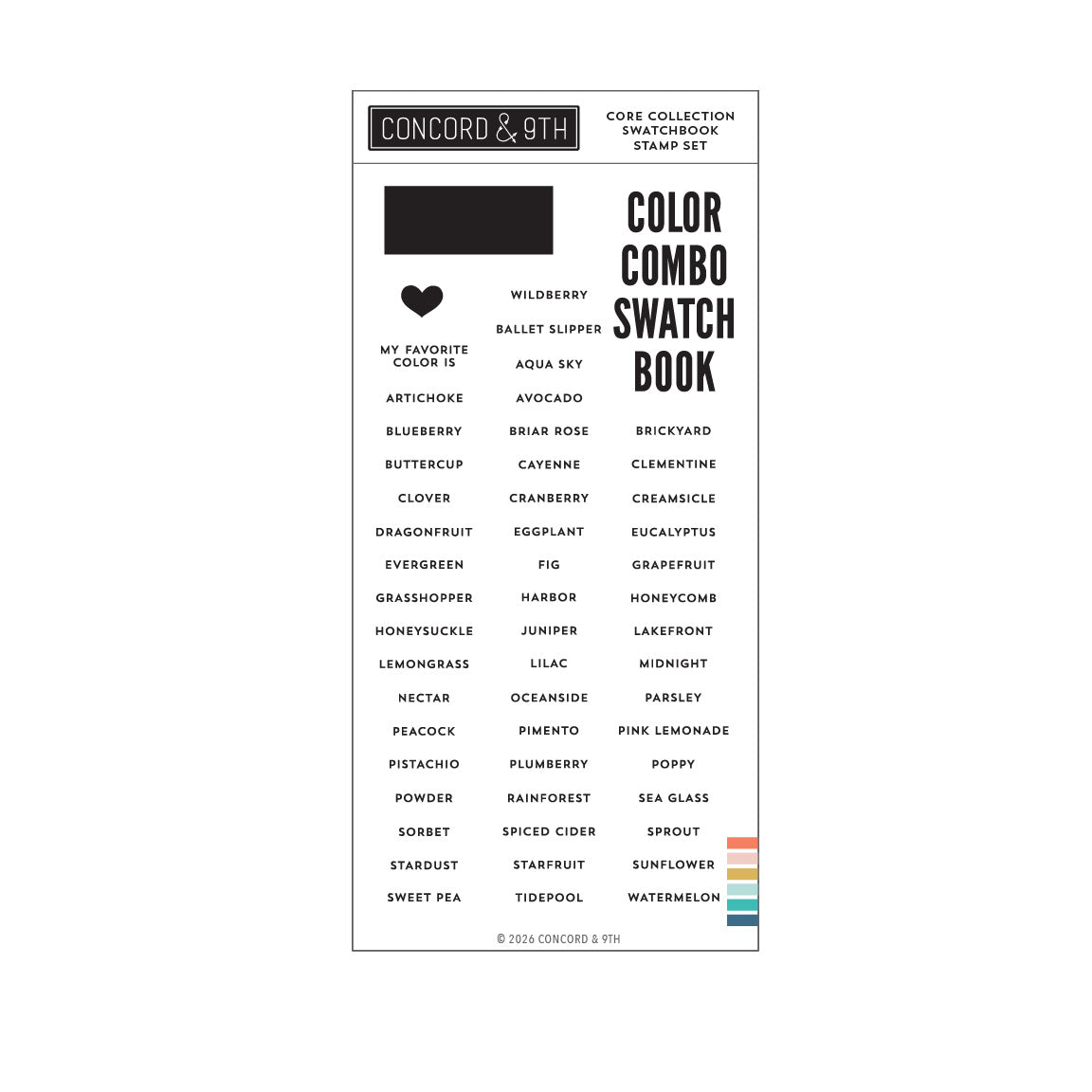 Core Collection Swatchbook Stamp Set
