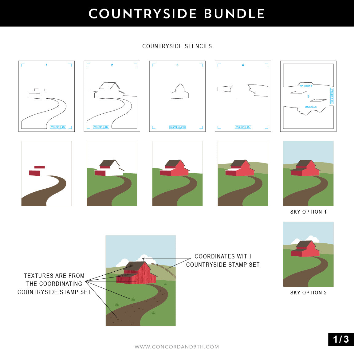 Countryside Stamp Set