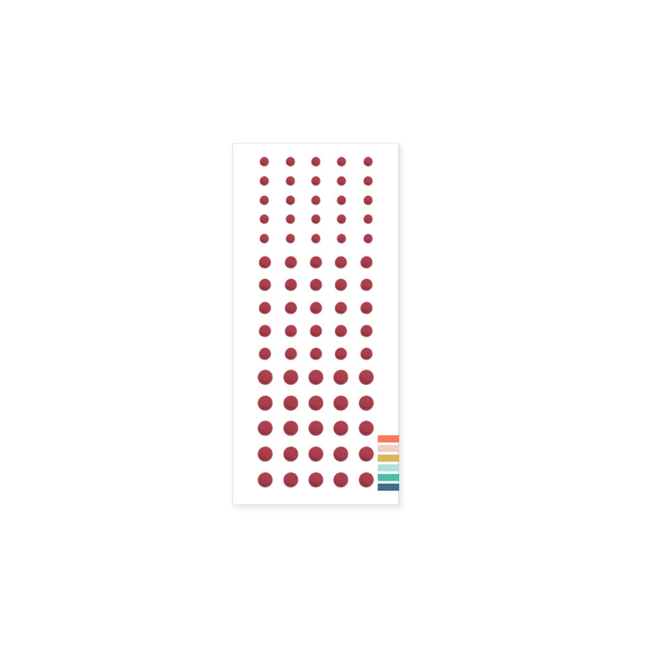 Enamel Dots: Cranberry