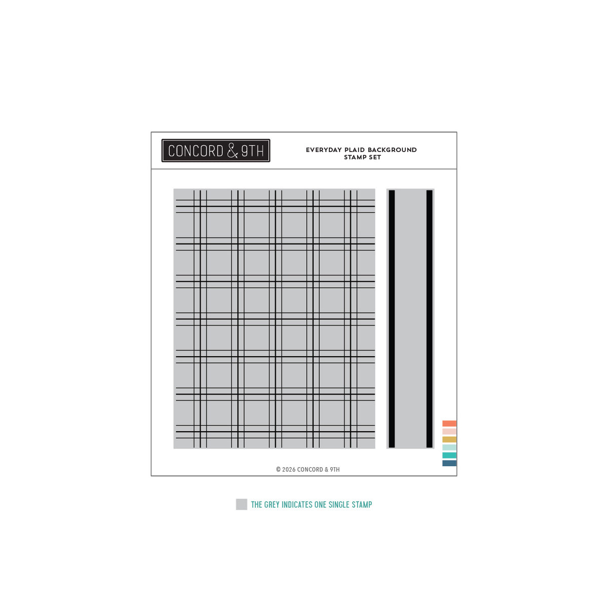 Everyday Plaid Background Stamp Set
