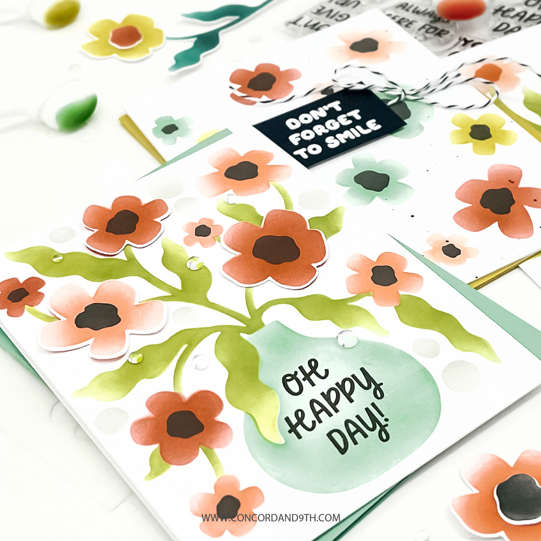 Juego de sellos lleno de alegría