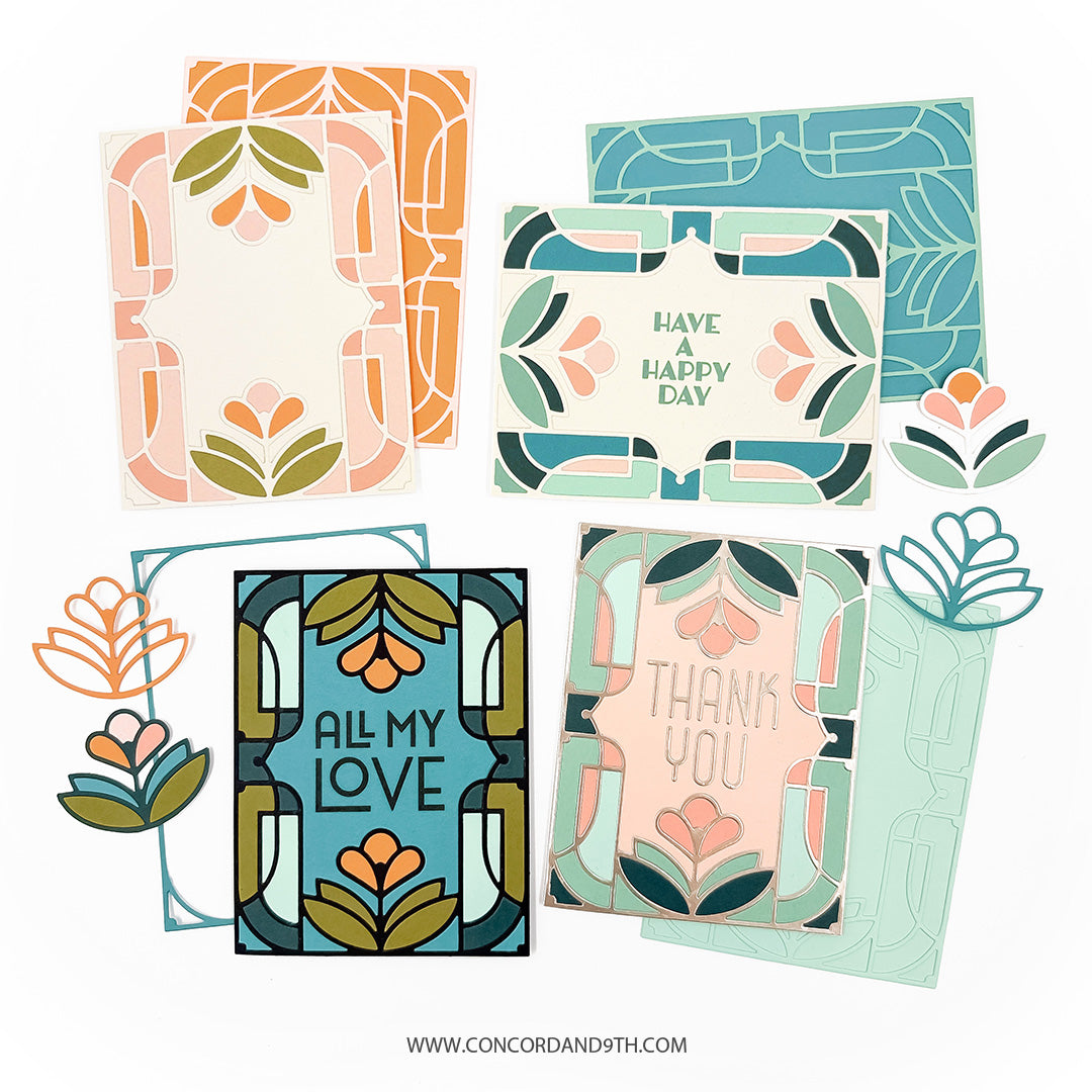 Gilded Glass Stamp Set