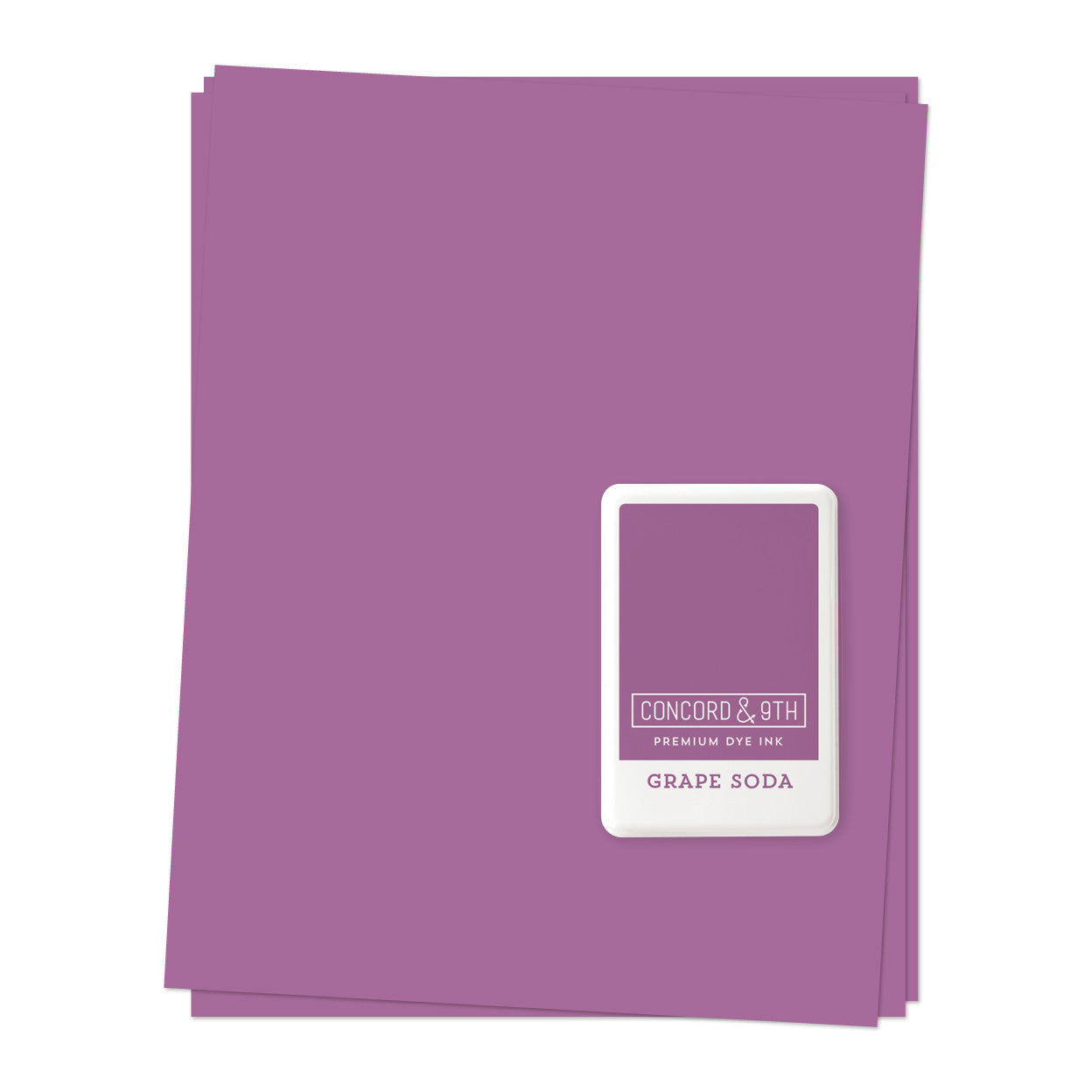 LAST CHANCE: Grape Soda Ink Pad & Cardstock BUNDLE
