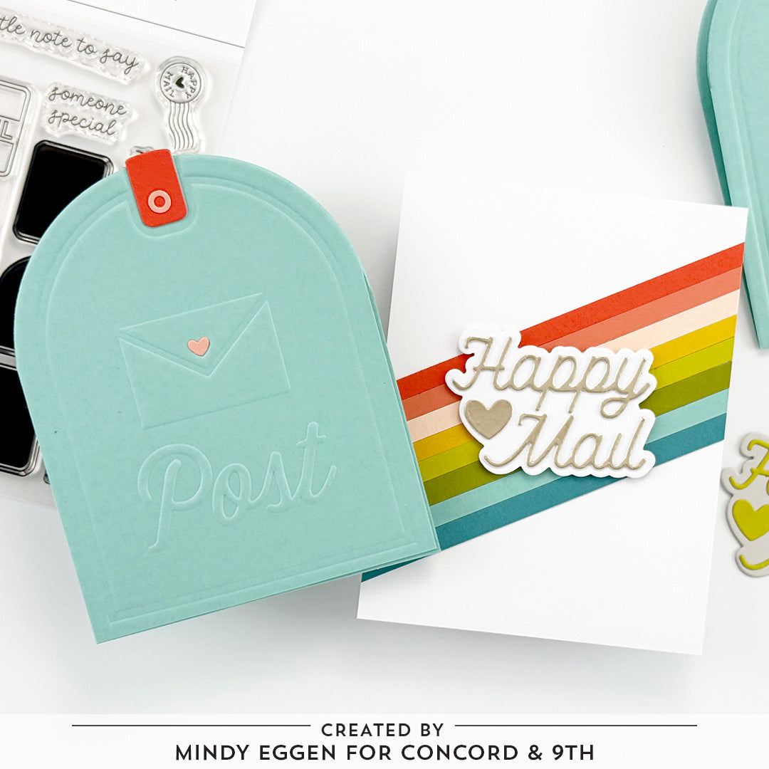 Happy Mail Embossing Folder
