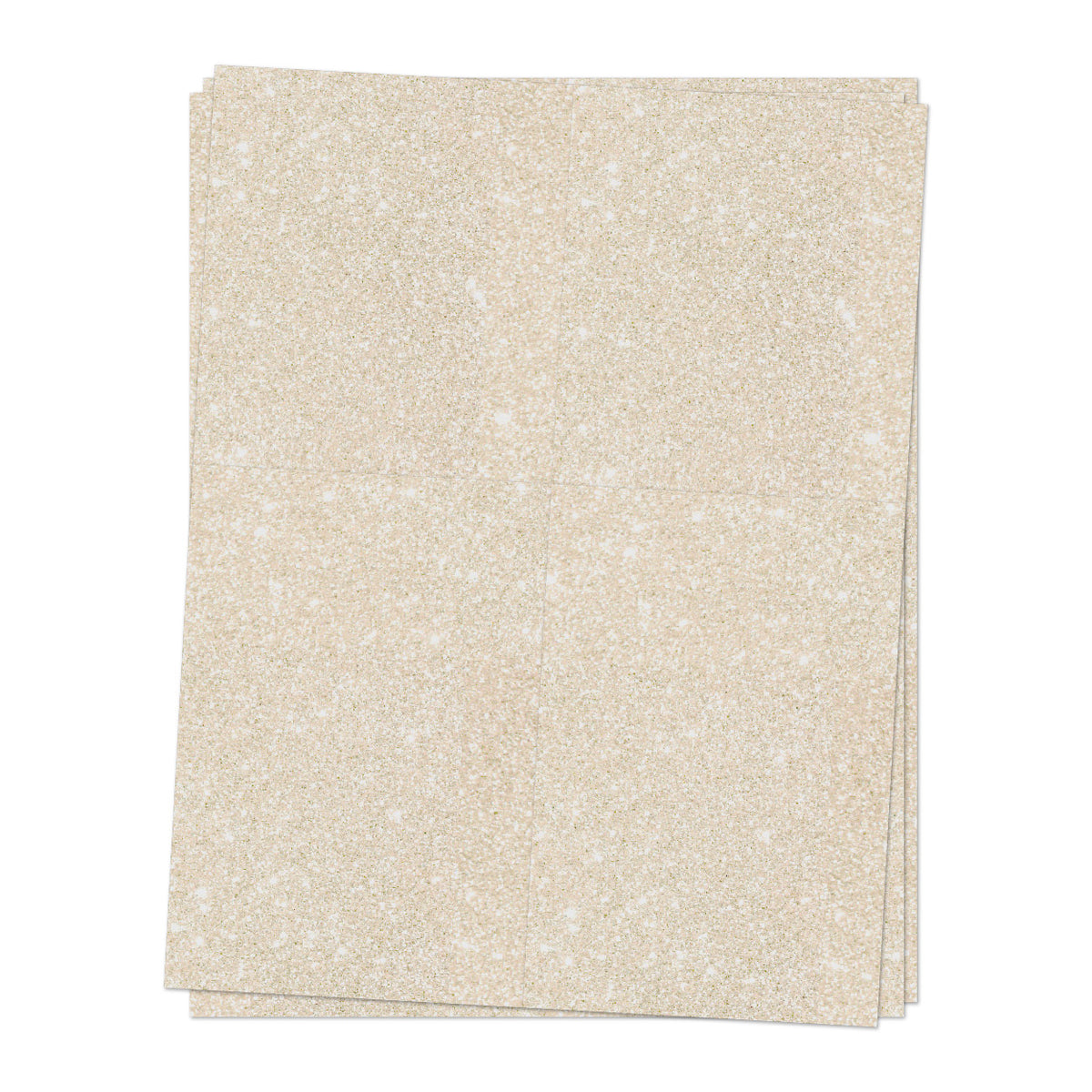 Ivory Glitter Cardstock