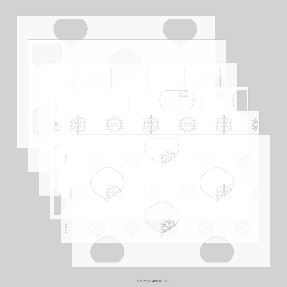 Ornaments Stencil Pack