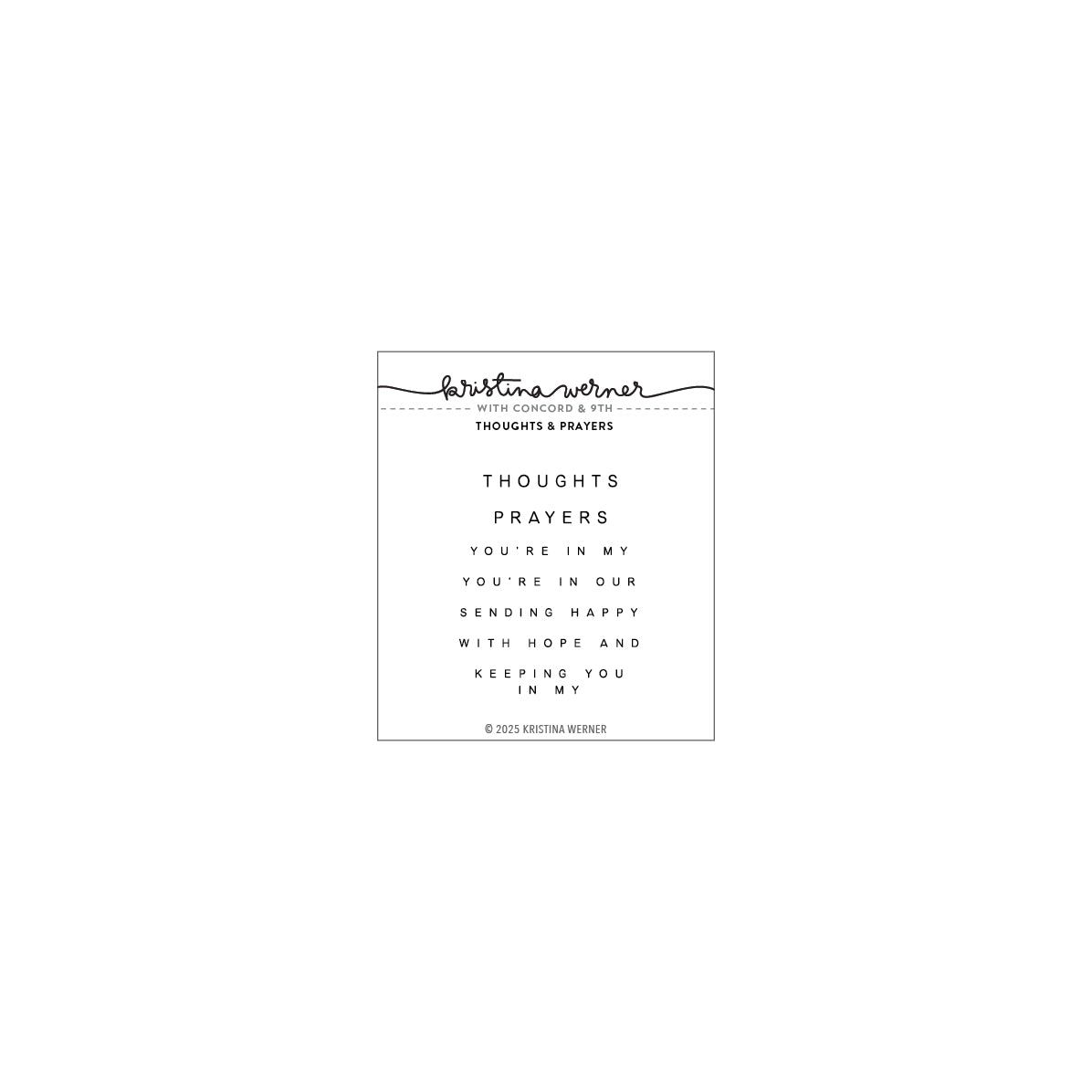 Thoughts and Prayers Stamp Set