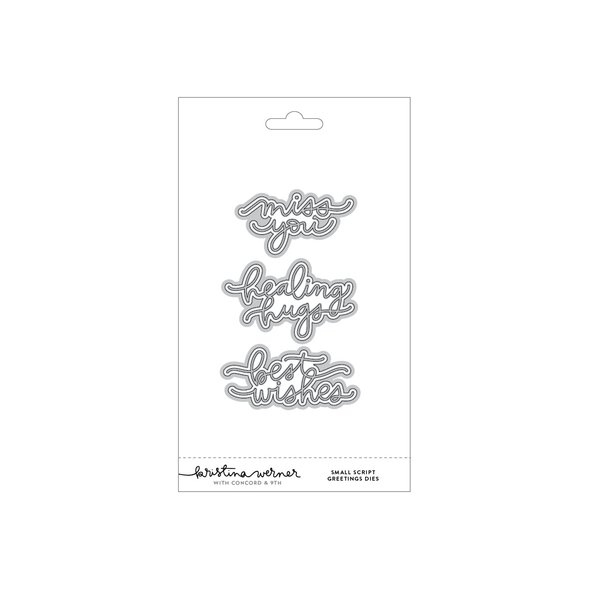 Small Script Greetings Dies