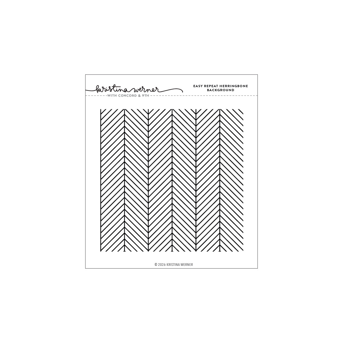 Easy Repeat Herringbone Background Stamp