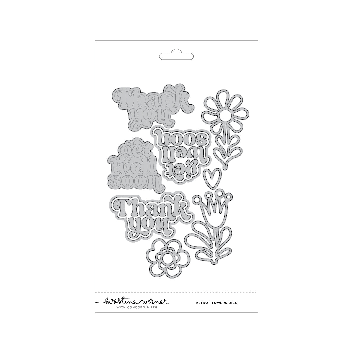 Retro Flowers Dies