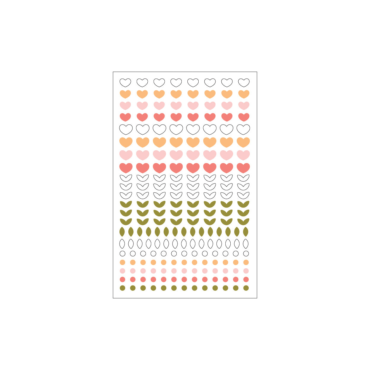 Love Letters Enamel Shapes