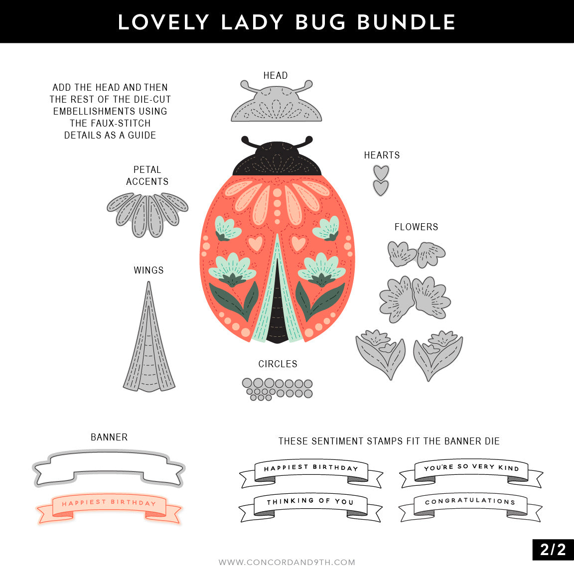 Lovely Ladybug Stamp Set