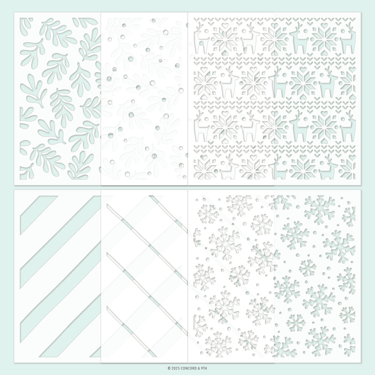 Merry Mix Stencil Pack