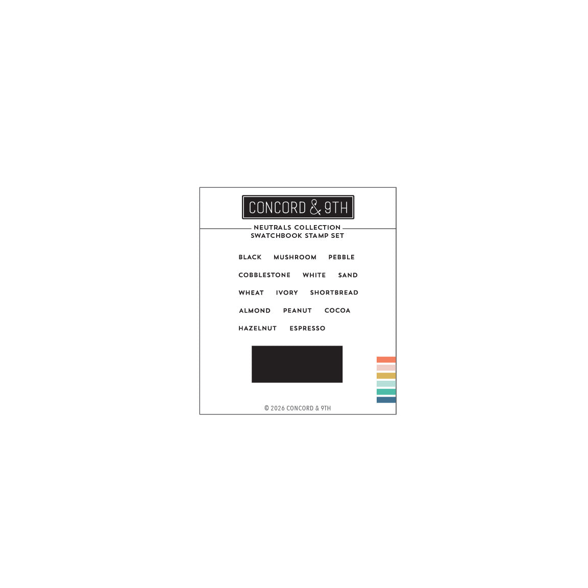 Neutrals Collection Swatchbook Stamp Set
