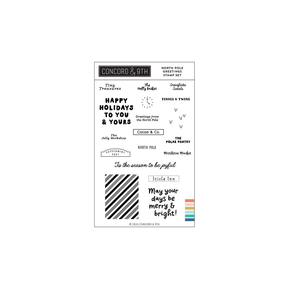 North Pole Greetings Stamp Set