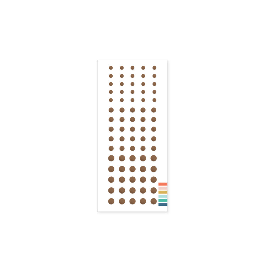 LAST CHANCE: Nutmeg Enamel Dots