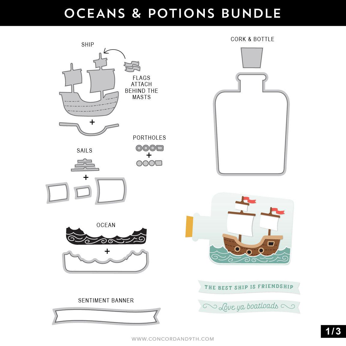 Oceans & Potions Dies