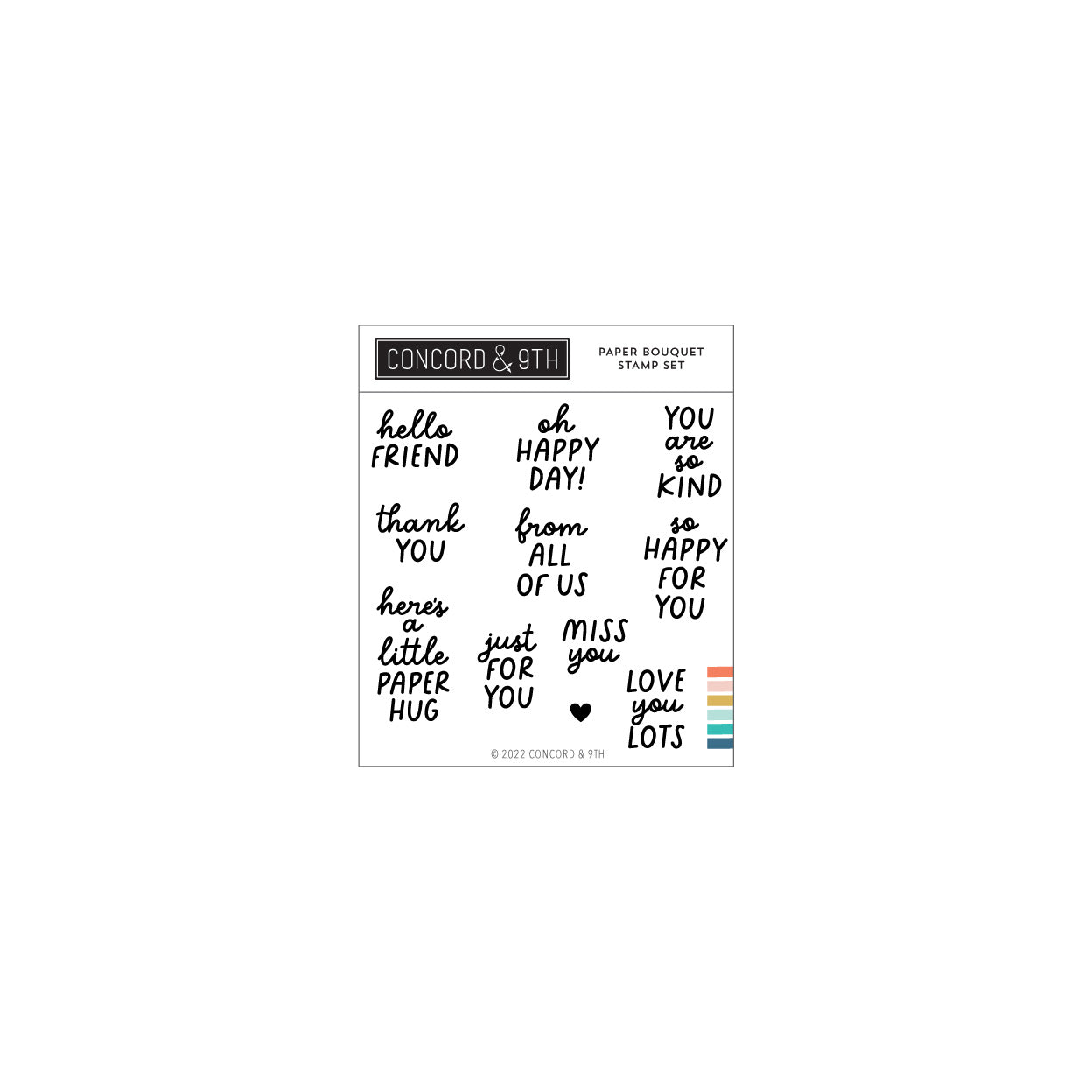 Paper Bouquet Stamp Set
