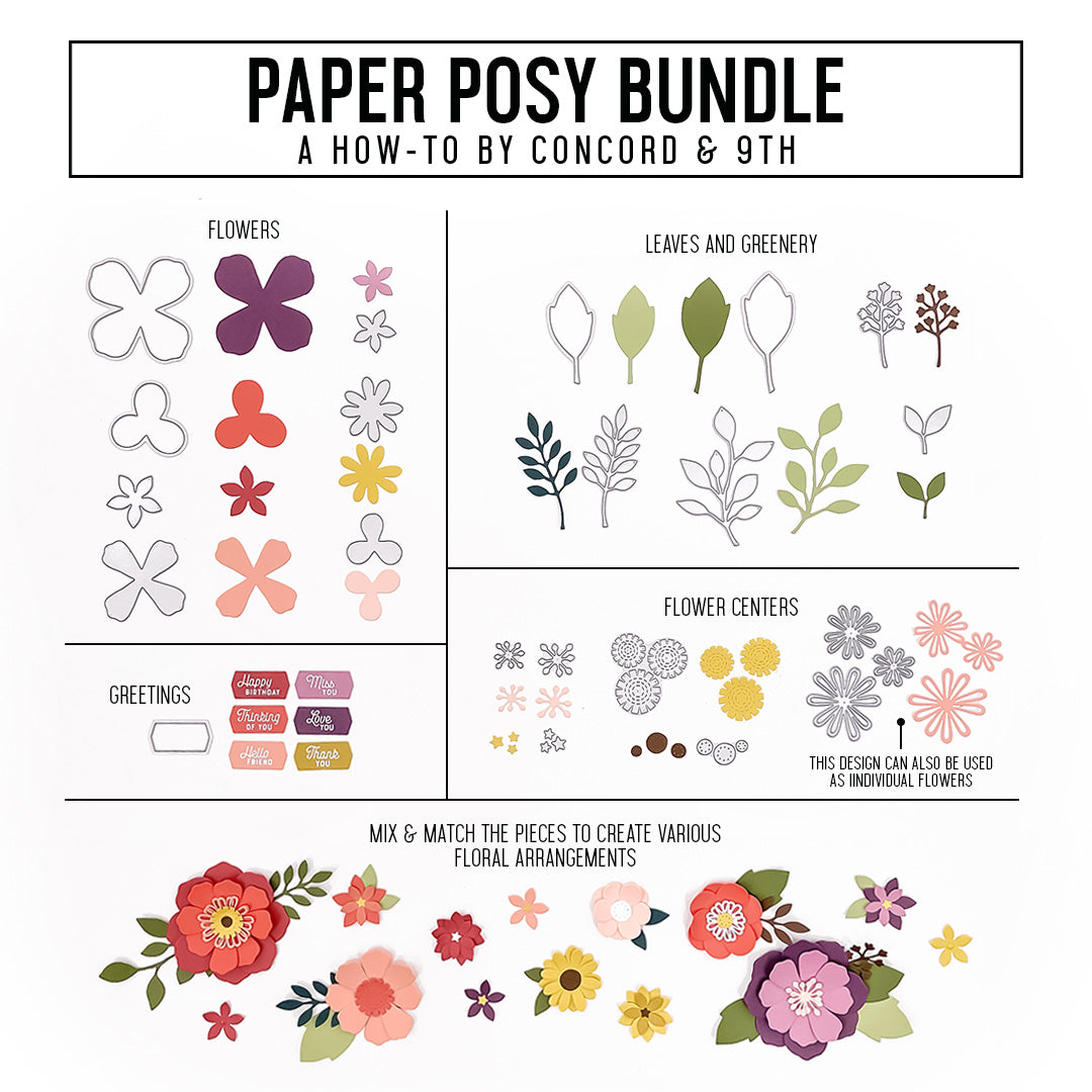 Paper Posy Dies