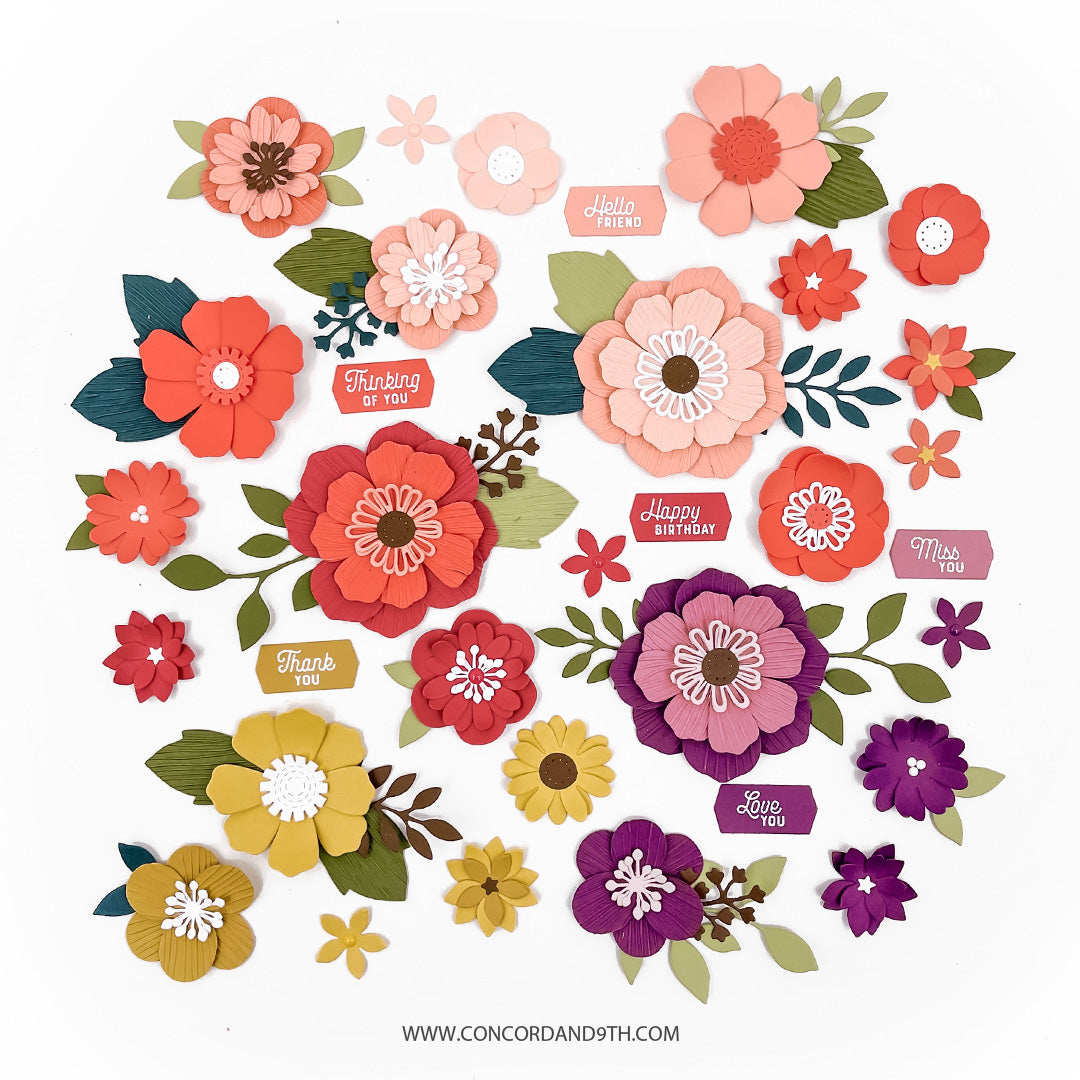 Paper Posy Stamp Set