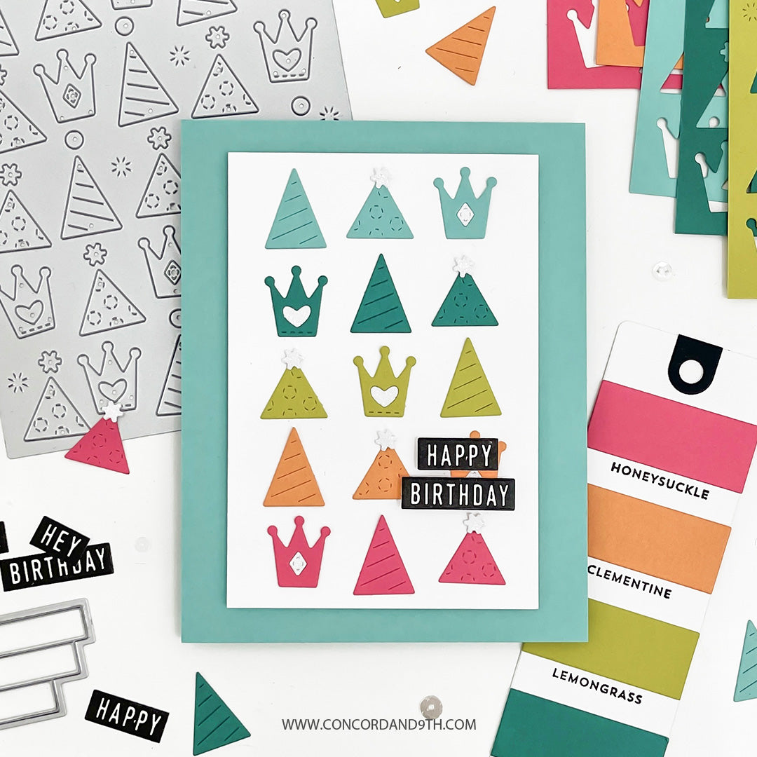 LAST CHANCE: Party Hats Inlay Die