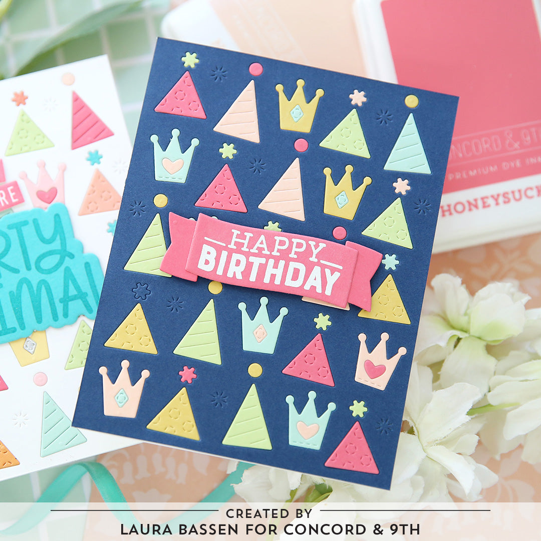 LAST CHANCE: Party Hats Inlay Die