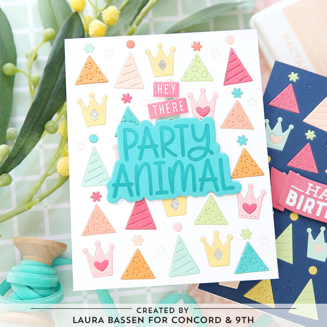 LAST CHANCE: Party Hats Inlay Die