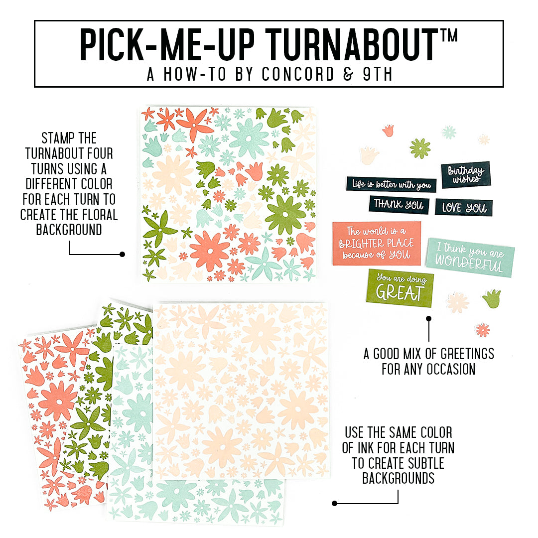 Juego de sellos Pick-Me-Up Turnabout™