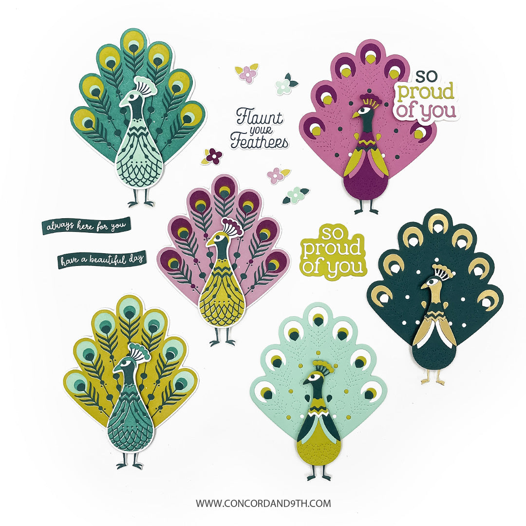 Pretty Peacock Stamp Set