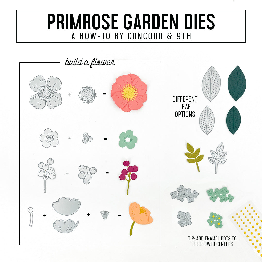 Troqueles para jardín de primavera