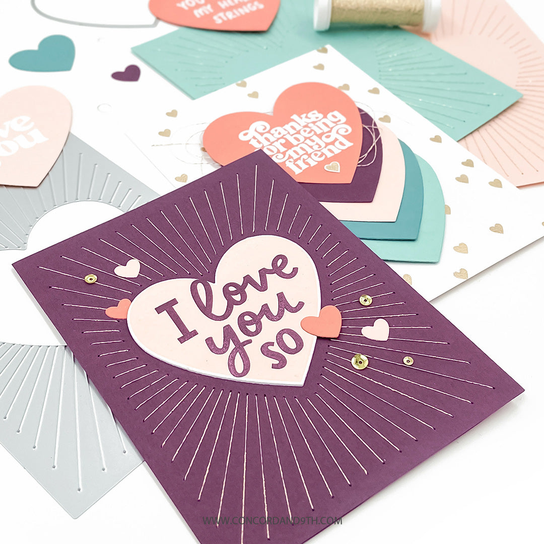 Radiant Heart Stamp Set