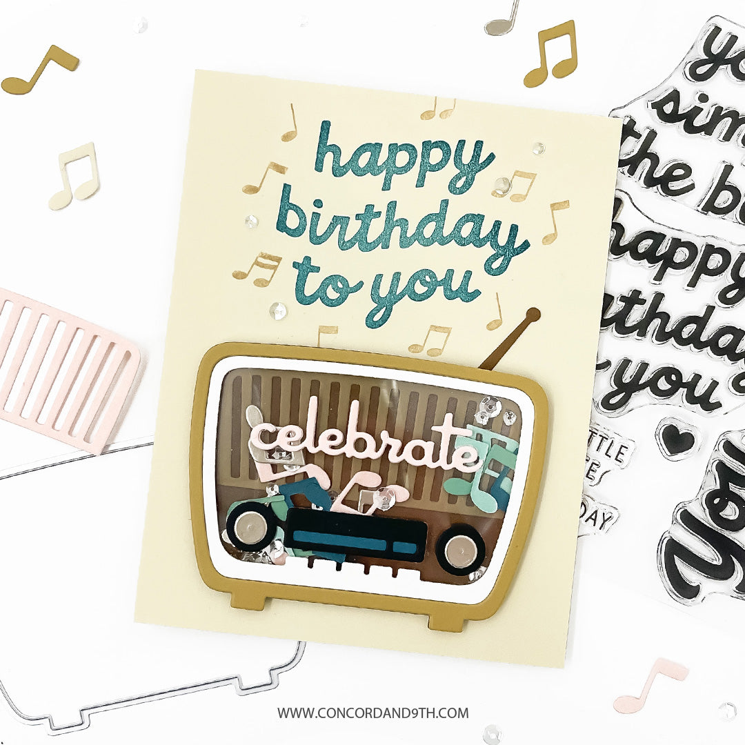 Retro Radio Stamp Set