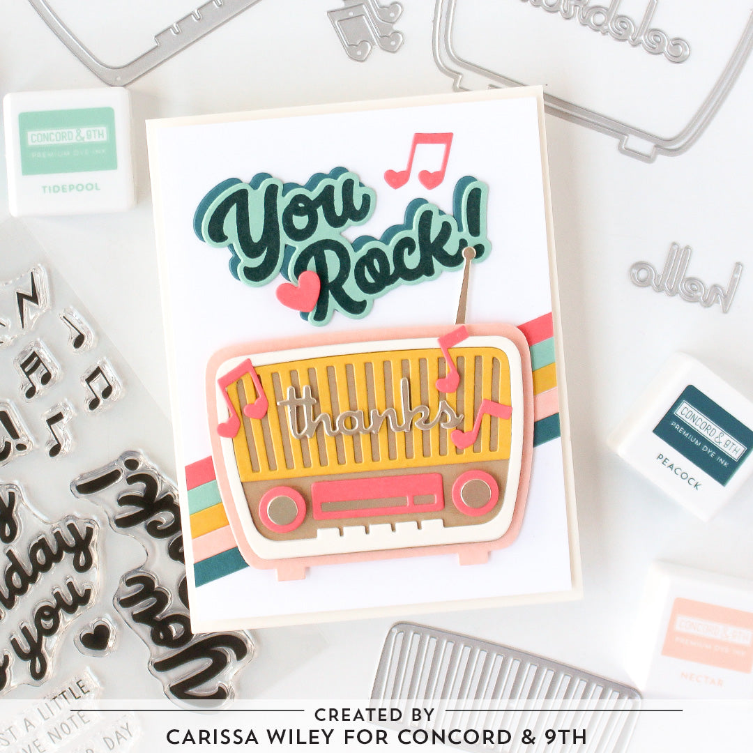 Retro Radio Stamp Set